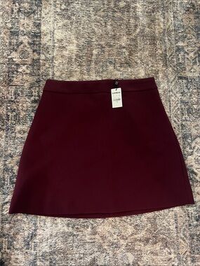 NWT Express Burgundy Mini Skirt